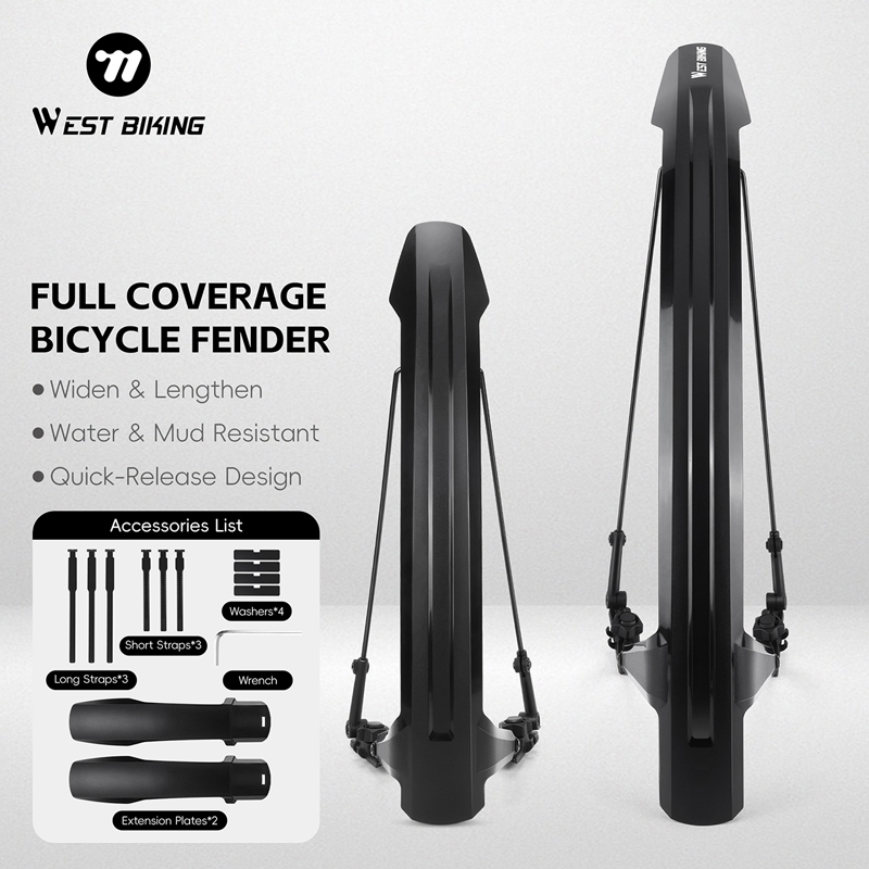 Fender Mudguard Set - WEST BIKING Fiets Spatbord Set 2