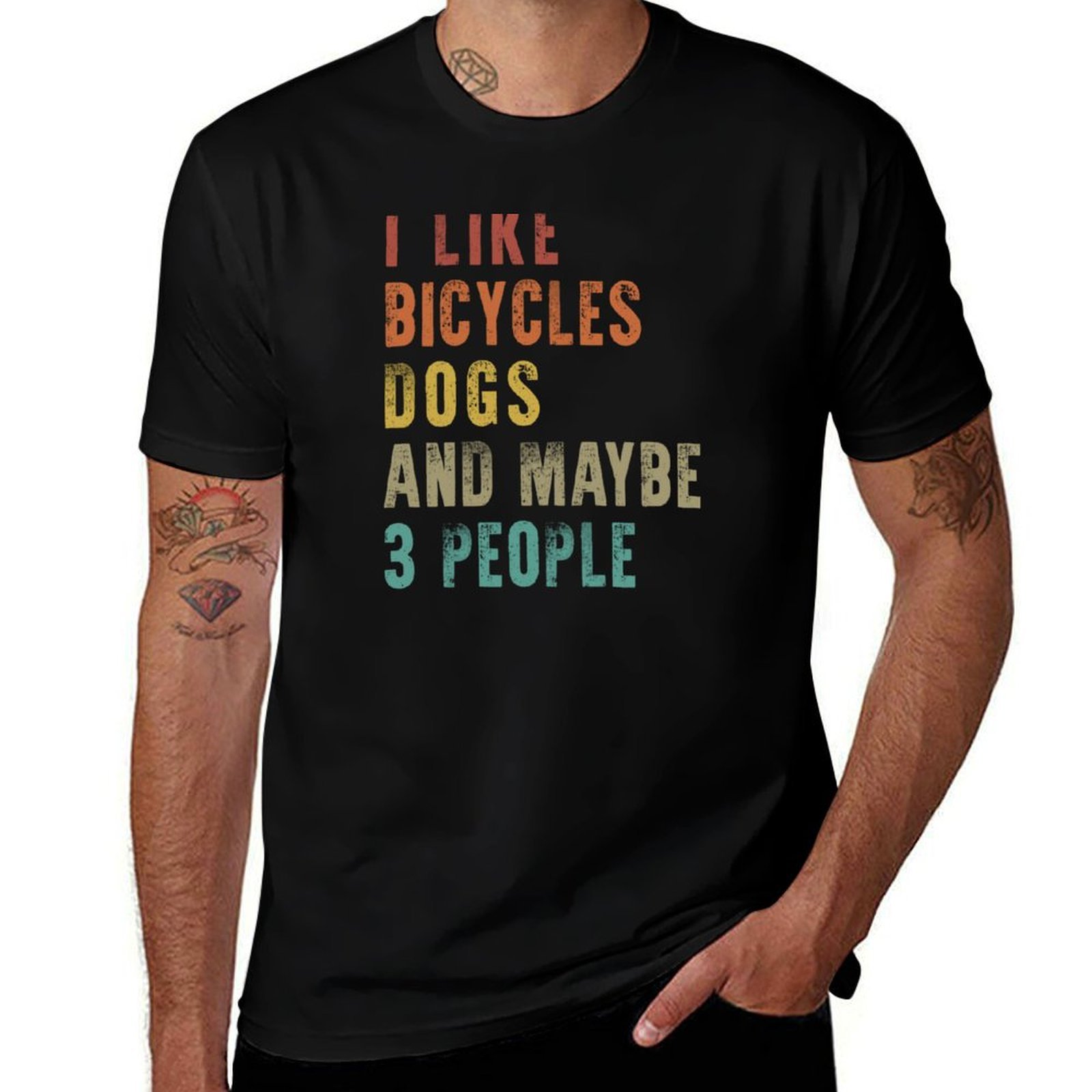 Cycling Quote - Ik hou van fietsen en honden,