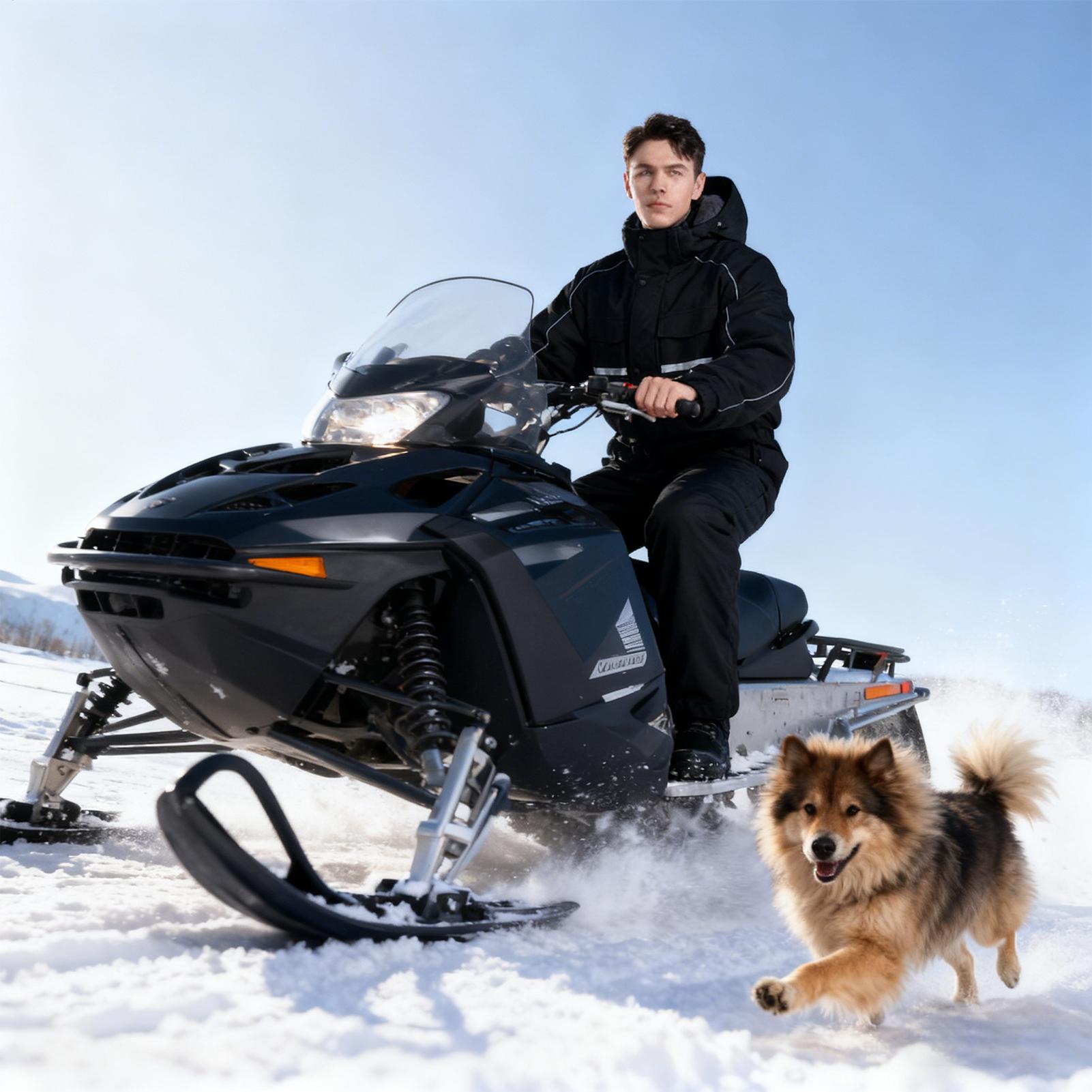 Cycling Commute Clothes - Motorwinterjas 4 zakken Warme kleding met