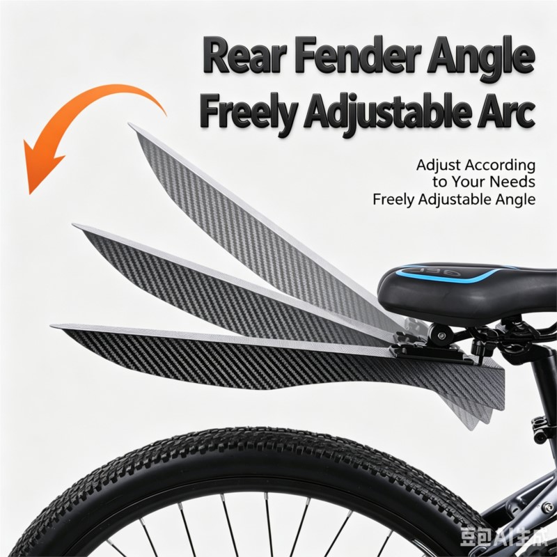 Fender Mudguard Set - Verlengbare, breed verstelbare fiets spatbordset voor