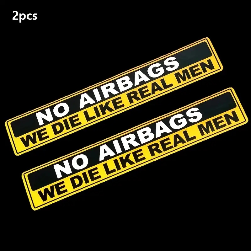 Cycling Quote - 2 stks Voorzichtigheid GEEN LUCHTASPEN We