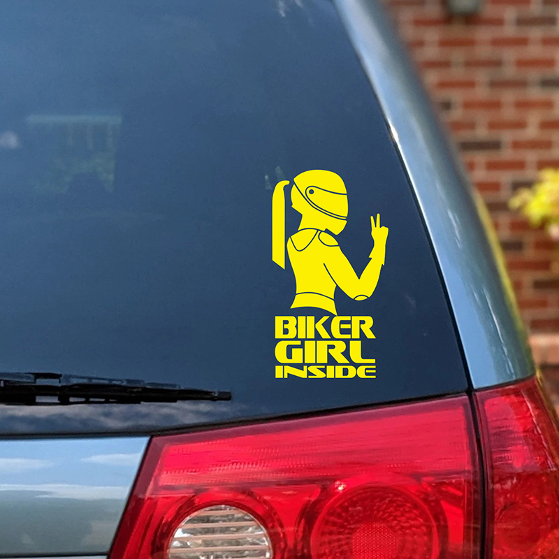 Biker Girl Inside Vinyl Sticke - Cycling Quote recensie en prijs