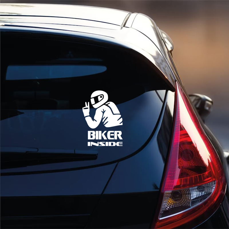 Biker Girl Inside Vinyl Sticke - Cycling Quote recensie en prijs