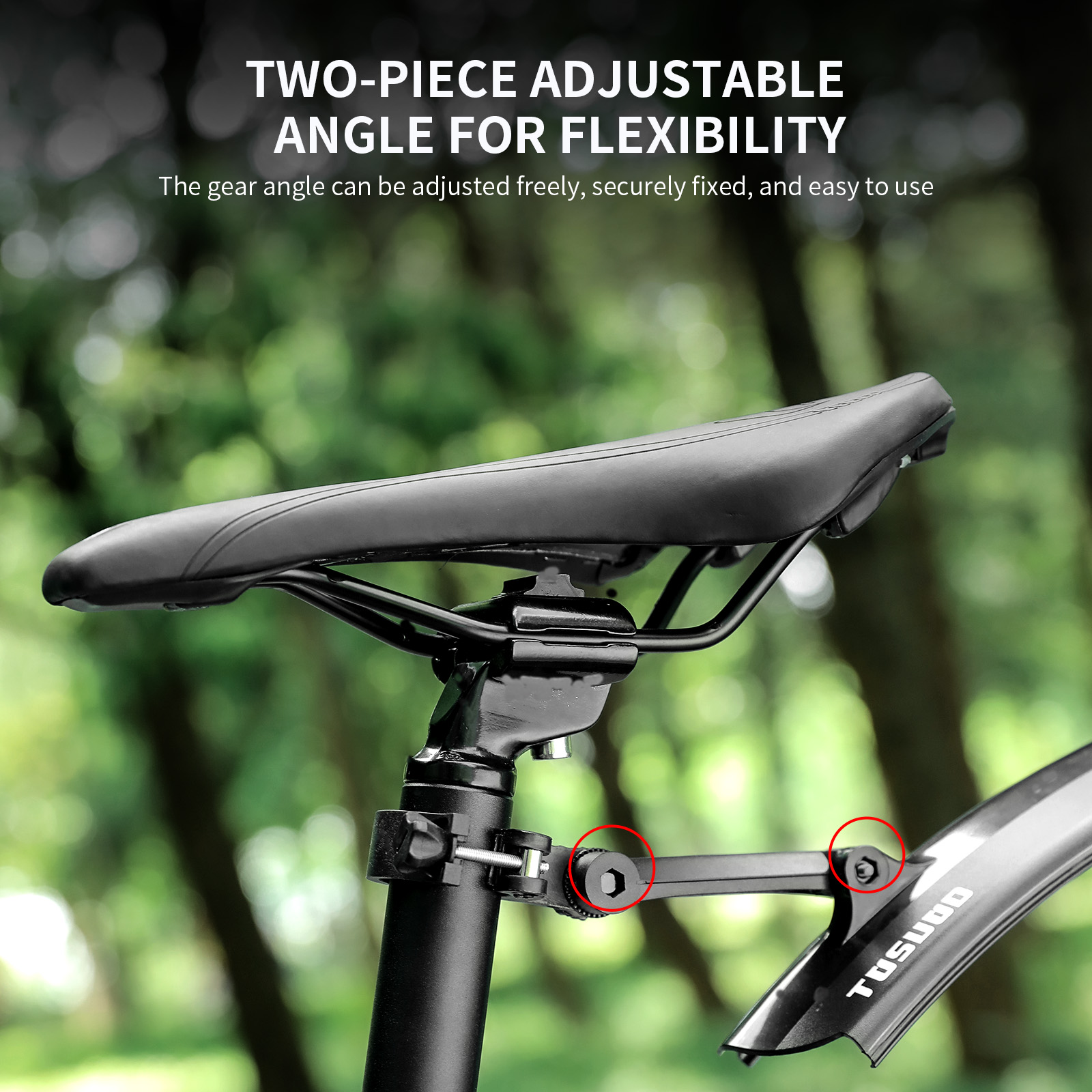 TOSUOD Verstelbare lengte fiet - Fender Mudguard Set recensie en prijs
