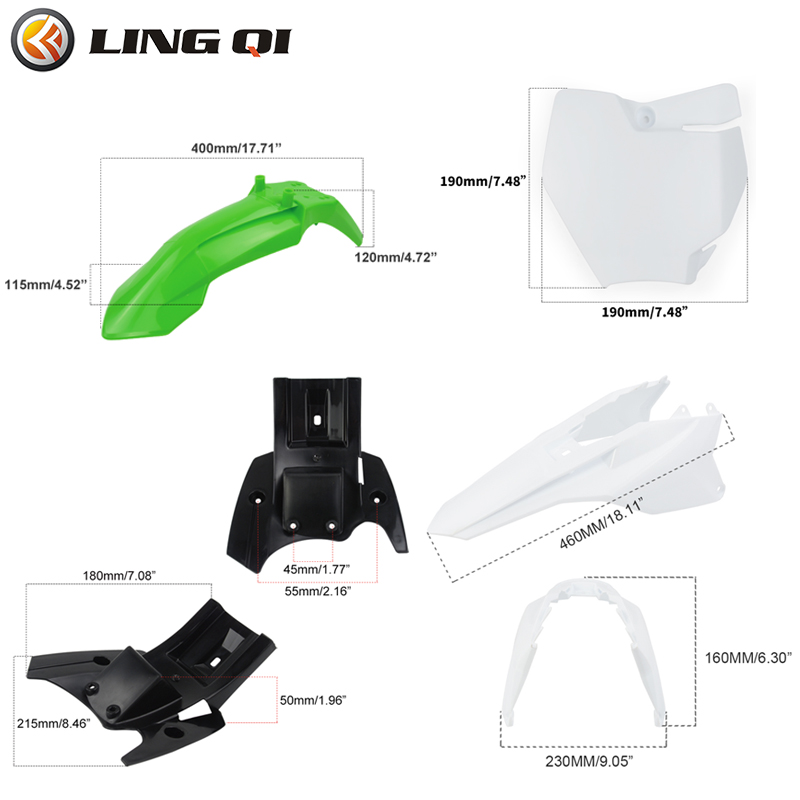 Lingqi Racing Kt50 Motorfiets  - Fender Mudguard Set recensie en prijs