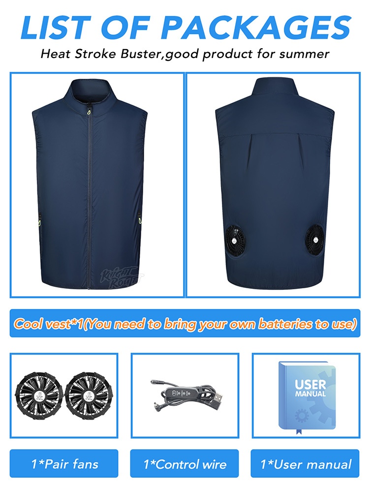 Fan Vest Draagbare kleding met - Cycling Commute Clothes recensie en prijs