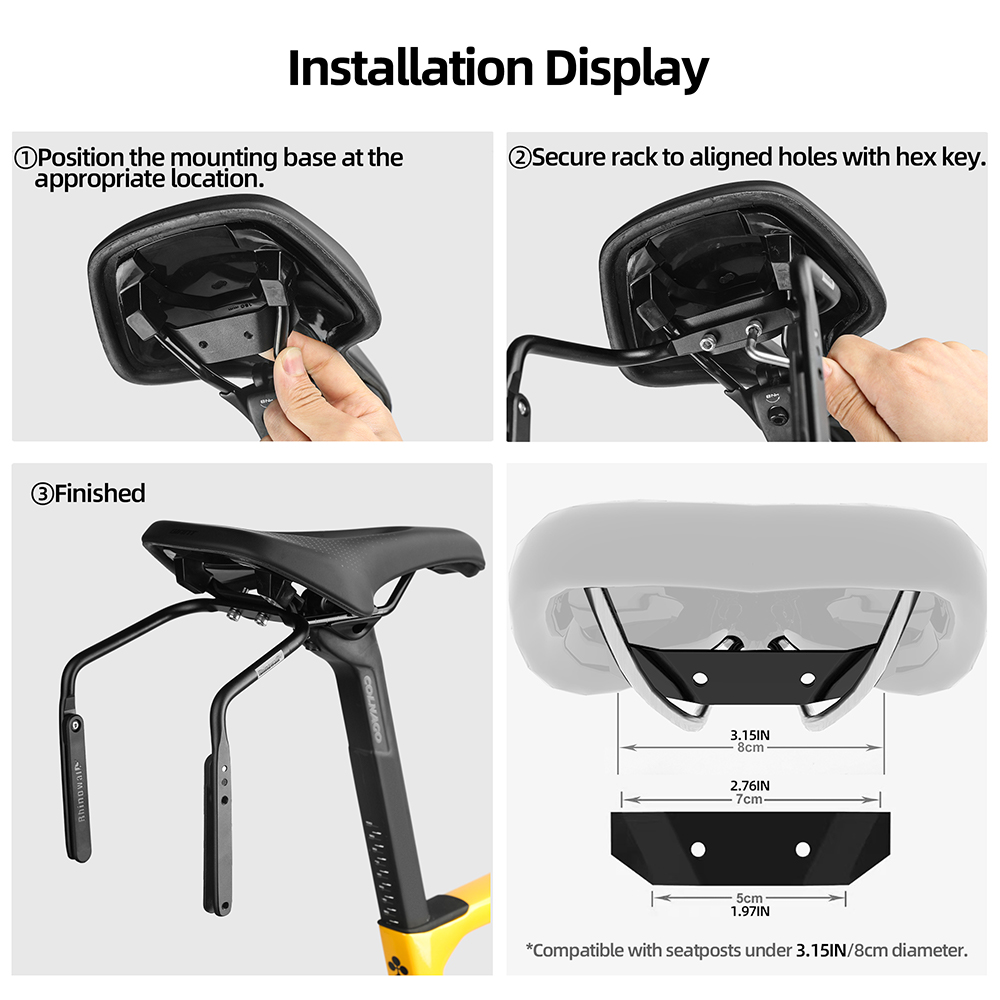 Rhinowalk Fietszadel Stabilisa - Cycling Commute Bag recensie en prijs